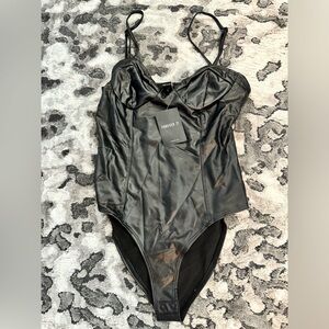 Forever 21 Leather Bodysuit